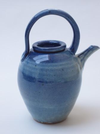 Blue ash glaze teapot 1206-005
