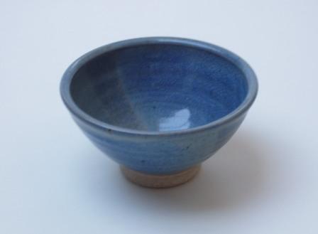 Blue ash glaze bowl 1206-011