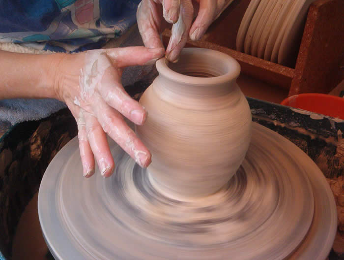 throwing a vase